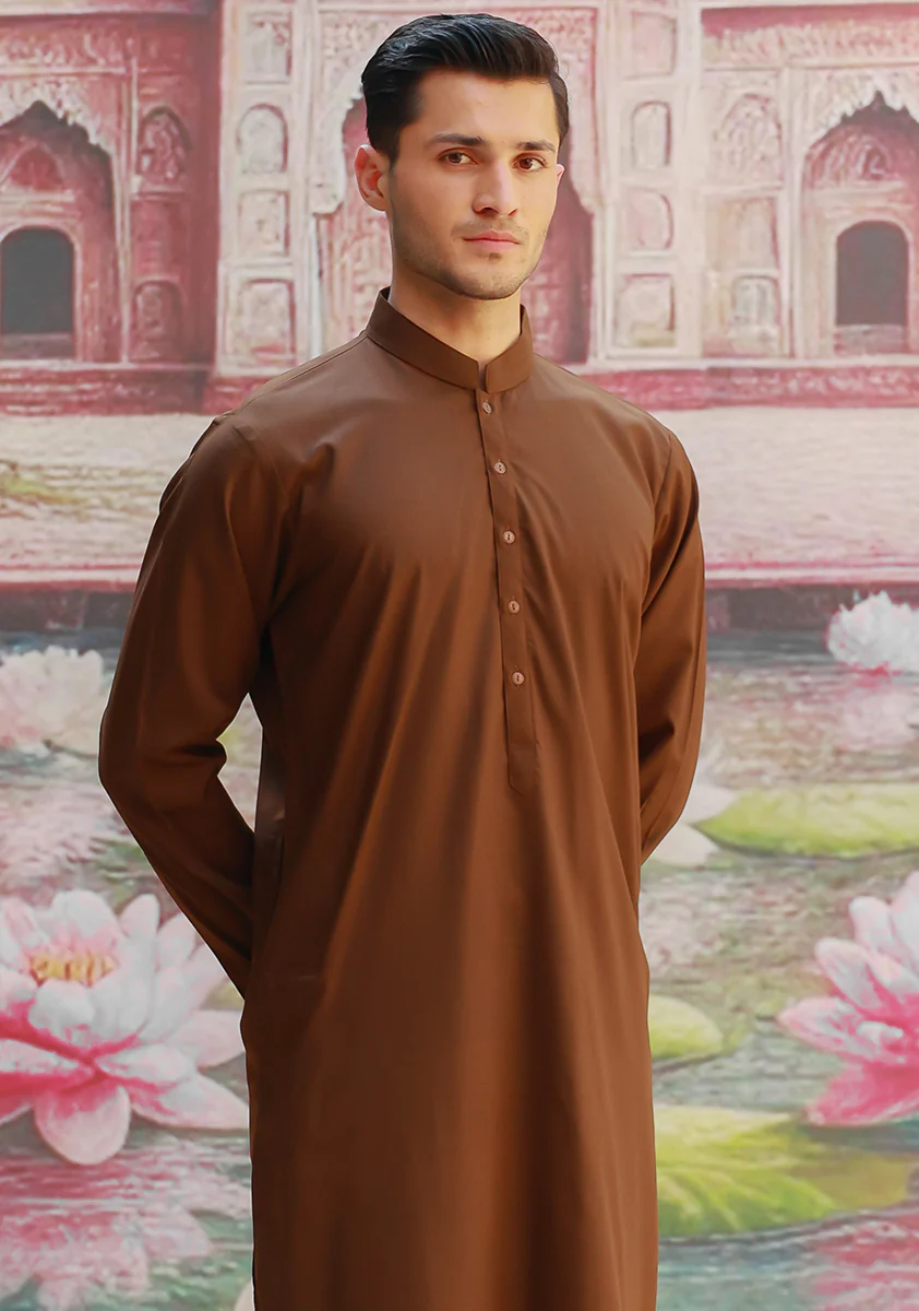 Poly Viscose Maluki Desert Palm Slim Fit Suit - Image 4