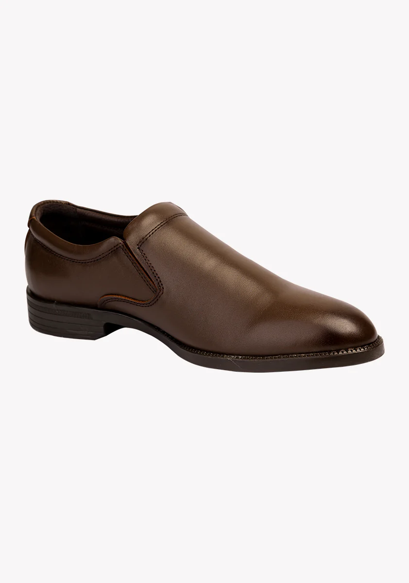 Men's Classic Leather Brown Shoes - Image 4