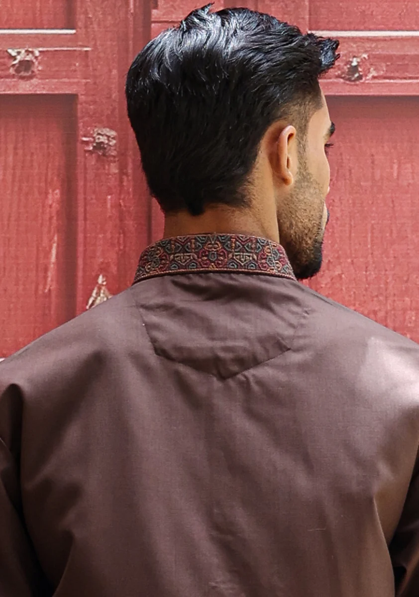 Poly Viscose Java Classic Fit Embroidered Suit - Image 3