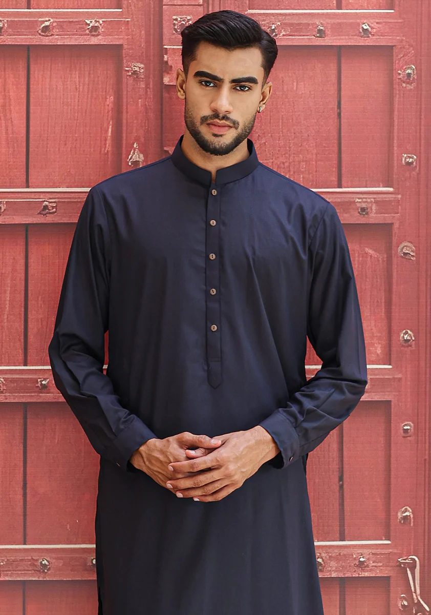 Poly Viscose Navy Blazer Slim Fit Suit - Image 4