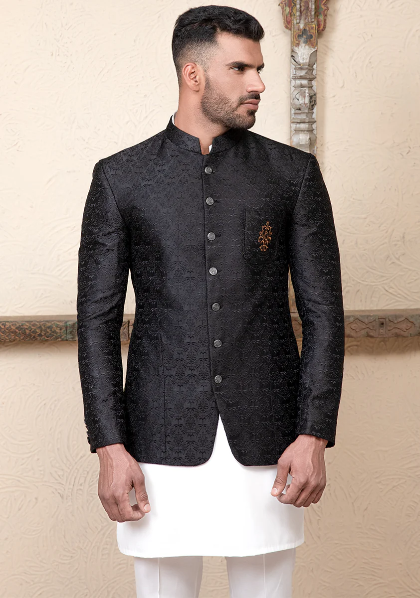 Premium Satin Silk Tap Shoe Embroidered Jacket - Image 3